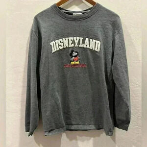 Vintage Disneyland Embroidered Long Sleeve Shirt Men’s Size S